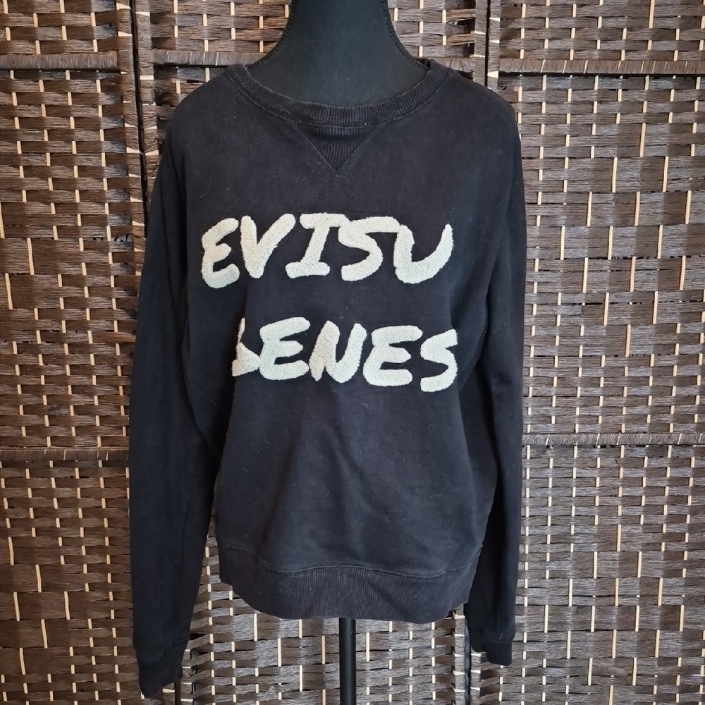 Evisu Black and White Sweatshirt